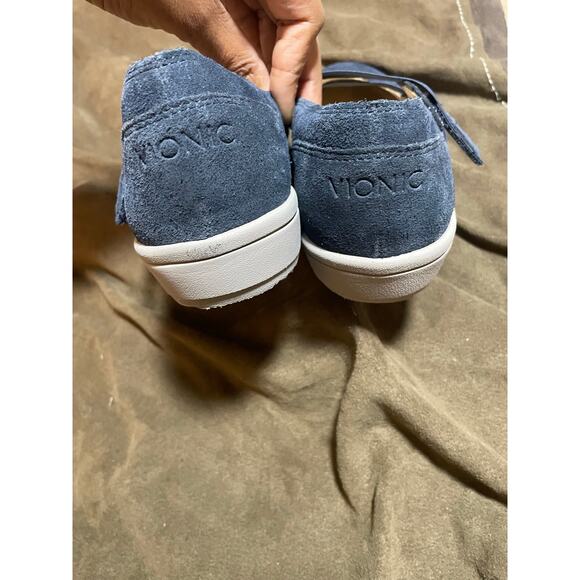 New Vionic blue suede Shelby elastic strap shoes size 10 - Picture 5 of 5